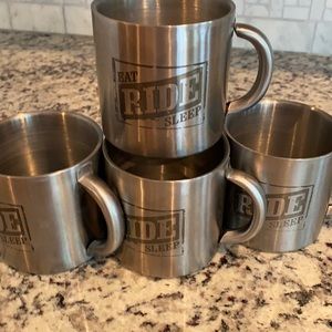 Vintage Stainless Steel Mugs